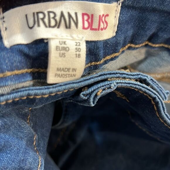 Urban bliss skinny high rise dark blue jeans NWT size 18 - Picture 7 of 9